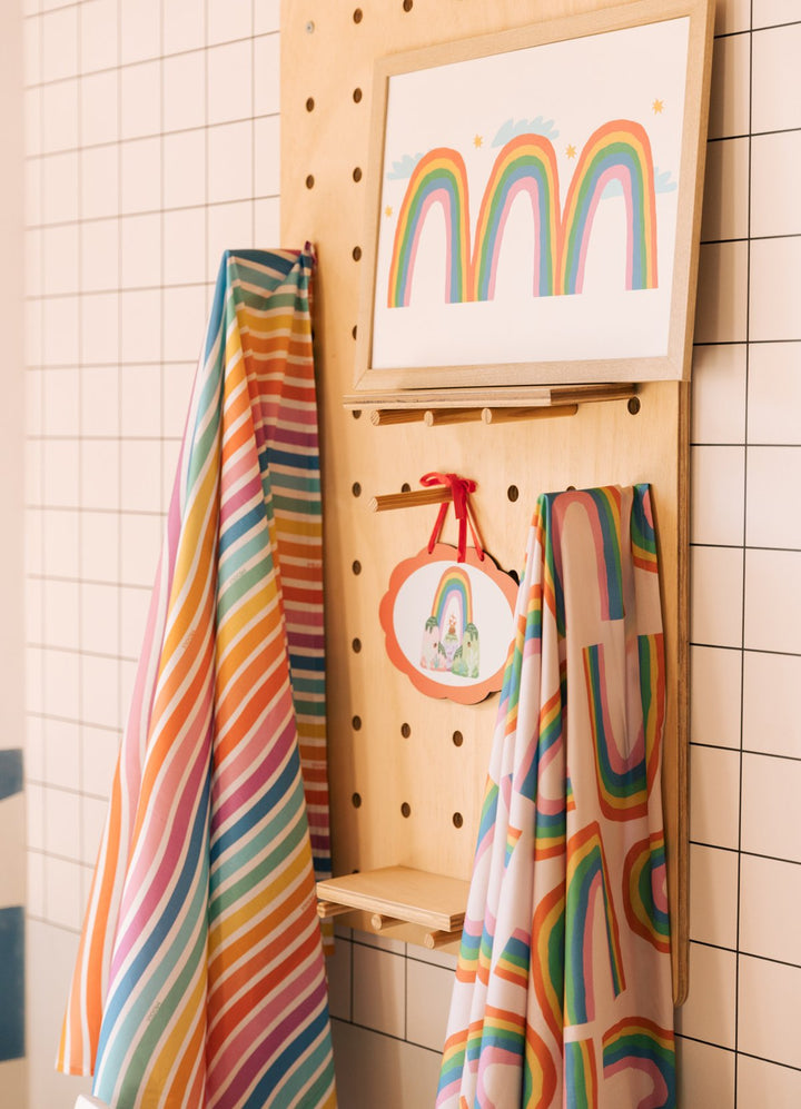 Pôster Infantil - Arco-íris Triplo