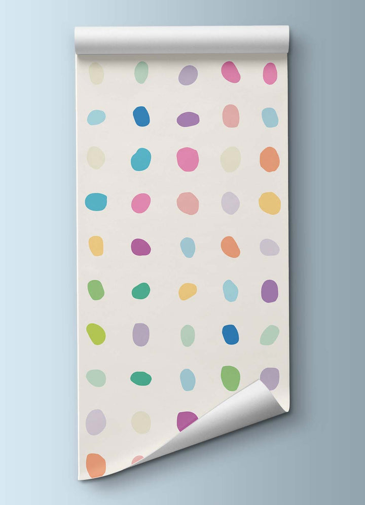 Papel de Parede Infantil - Bolinhas Suave