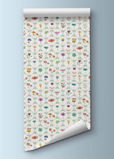 Papel de Parede Infantil - Floral Casa de Campo