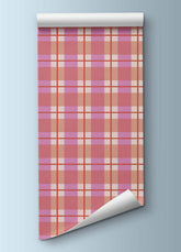 Papel de Parede Infantil - Xadrez Jardim