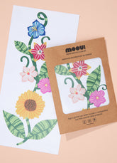 Adesivo de Porta - Canteiro de Flores