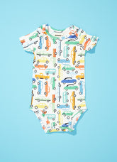 Body Manga Curta - Carros do Vovô