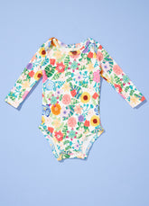 Body Manga Longa - Canteiro de Flores