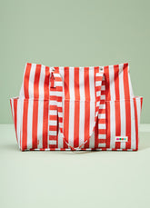 Bolsa de Praia Grande - Listrado Vermelho