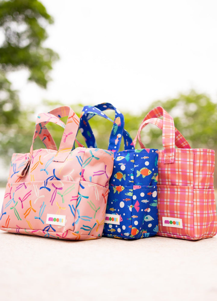 Bolsa de Praia Infantil - Xadrez Jardim