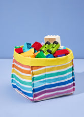 Caixa Organizadora Média - Listrado Rainbow