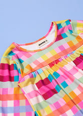 Camisola Manga Longa - Xadrez Radiante