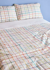 Capa de Edredom Adulto - Grid Ondinhas