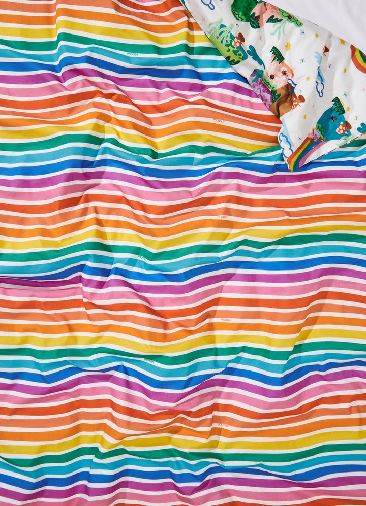 Capa de Edredom Infantil - Listrado Rainbow