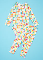 Conjunto Body Manga Longa - Máquina de Escrever