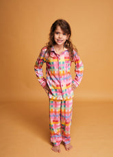 Pijama Americano Infantil Longo - Xadrez Radiante