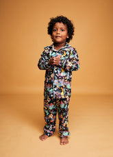 Pijama Americano Infantil Longo - Aventura Cósmica Preto