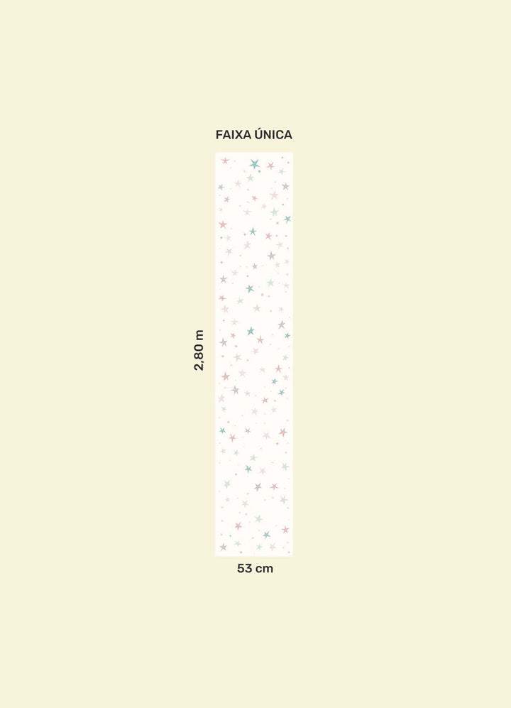 Papel de Parede Infantil - Estrelas Pastel