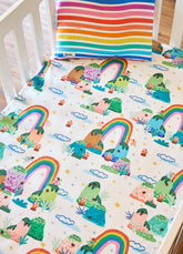 Jogo de Cama Berço Duo - Listrado Rainbow
