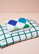 Jogo de Cama Infantil Trio - Grid Ondinhas Verde