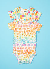 Kit Duo Body Manga Curta - Happy Flowers