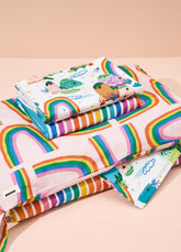 Kit Cama Completo Solteiro - Arco-íris das Fadas