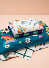 Kit Cama Completo Solteiro - Jornada Cósmica