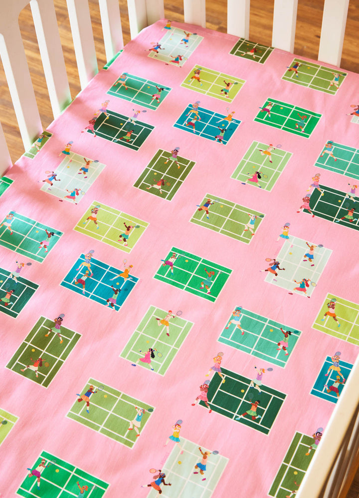 Lençol de Cima Infantil - Tenis Club Rosa