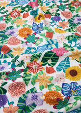 Lençol de Elástico Infantil - Canteiro de Flores
