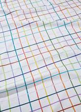 Lençol de Elástico Infantil - Grid Ondinhas
