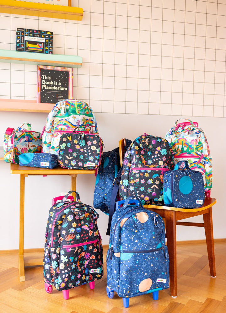 Mochila de Rodinha Infantil - Festa de Cogumelos