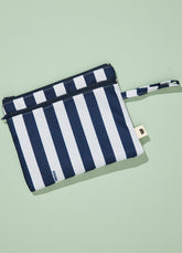 Necessaire 2 Bolsos - Listrado Azul