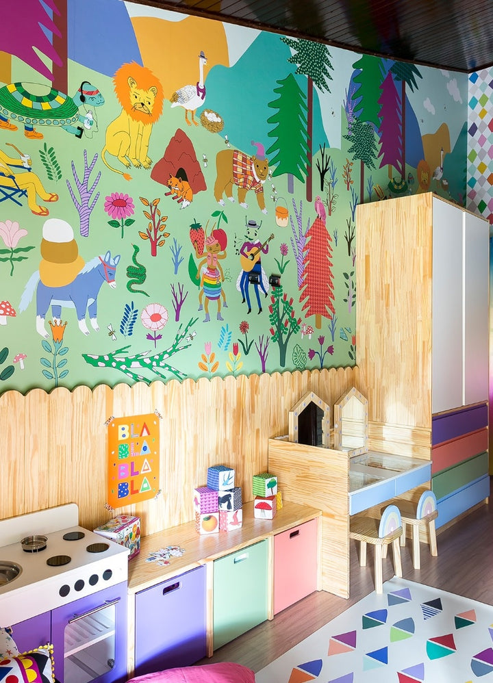 Papel de Parede Infantil Fábulas - Painel