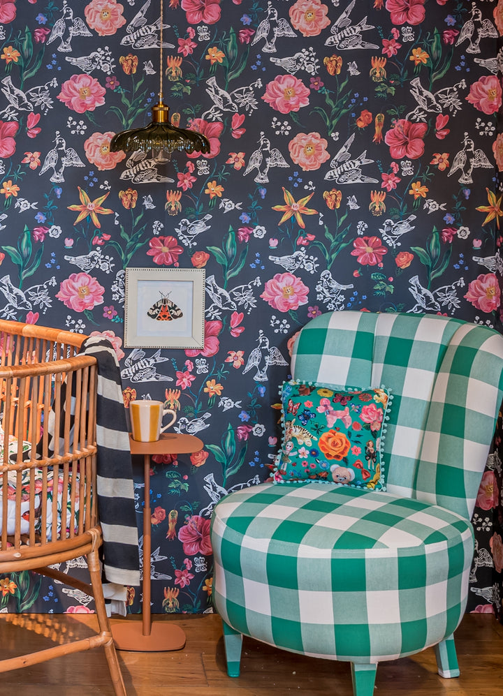 Papel de Parede Infantil - Floral Noite Nathalie Lété