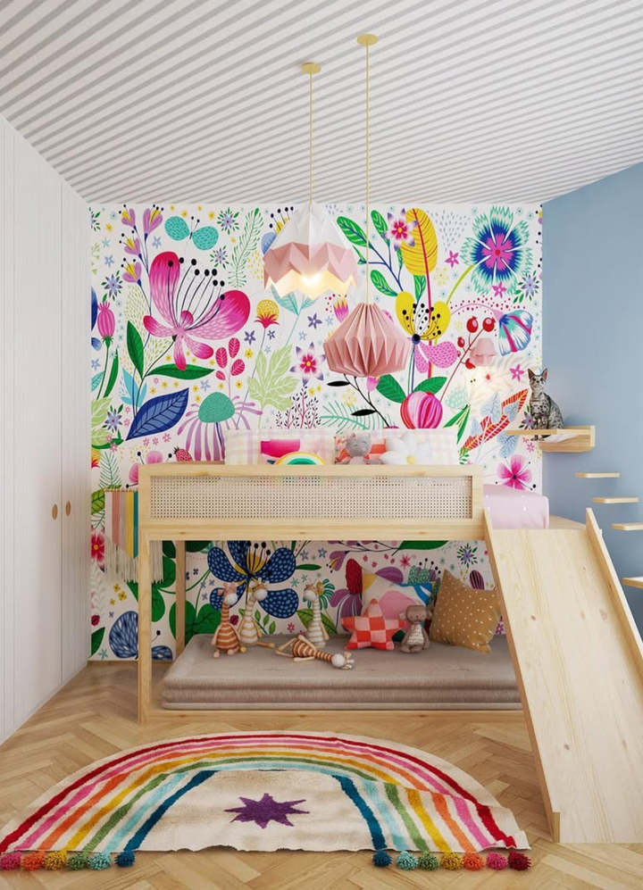 Papel de Parede Infantil - Listrado Diagonal Cinza