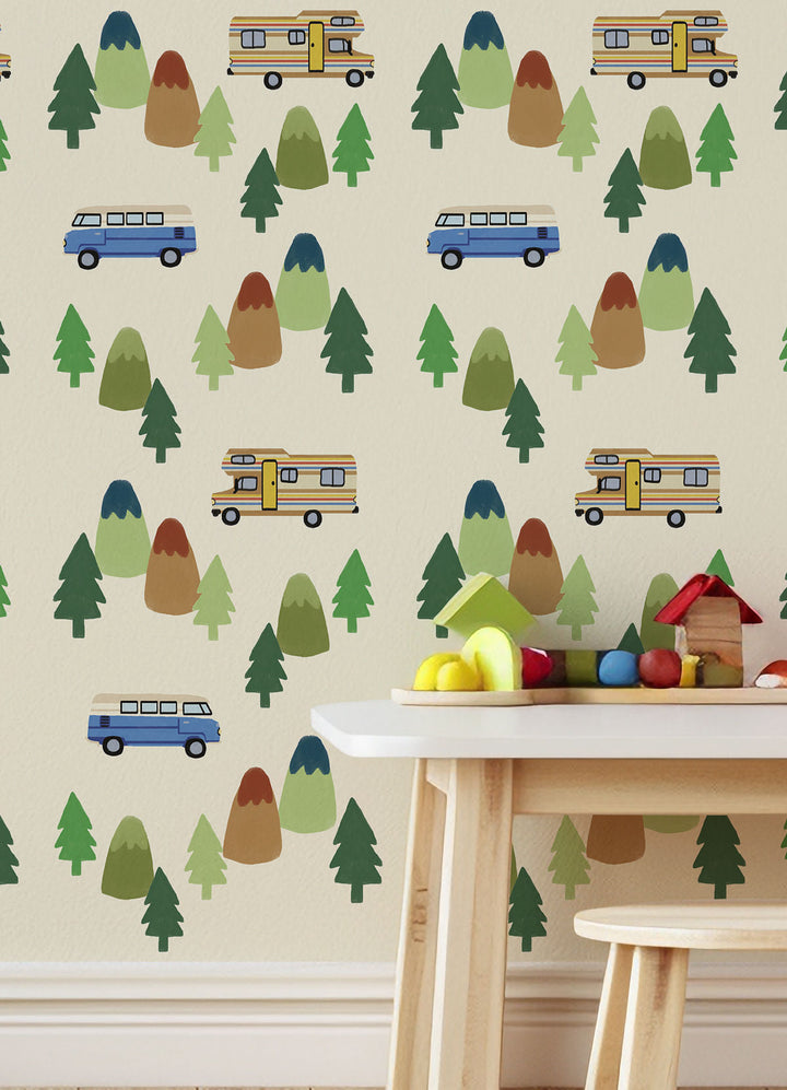 Papel de Parede Infantil - Camp