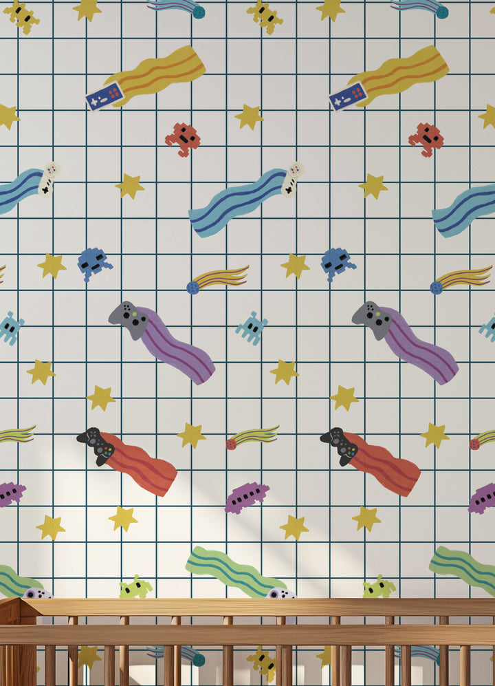 Papel de Parede Infantil - Cometas