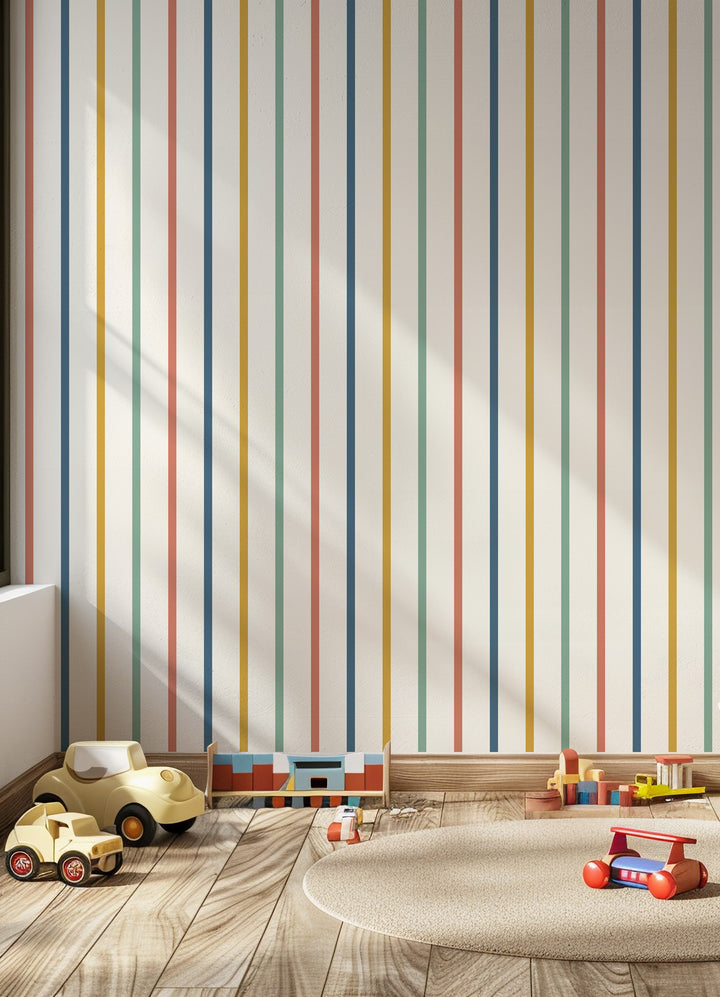 Papel de Parede Infantil - Listradinho Saturno