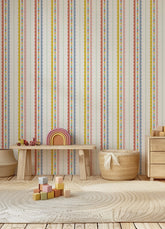 Papel de Parede Infantil - Listrado Marshmallow