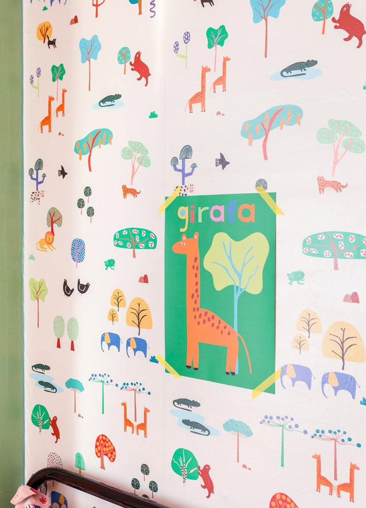 Papel de Parede Infantil - Mundo animal