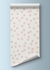 Papel de Parede Infantil - Confetti Rosa Claro