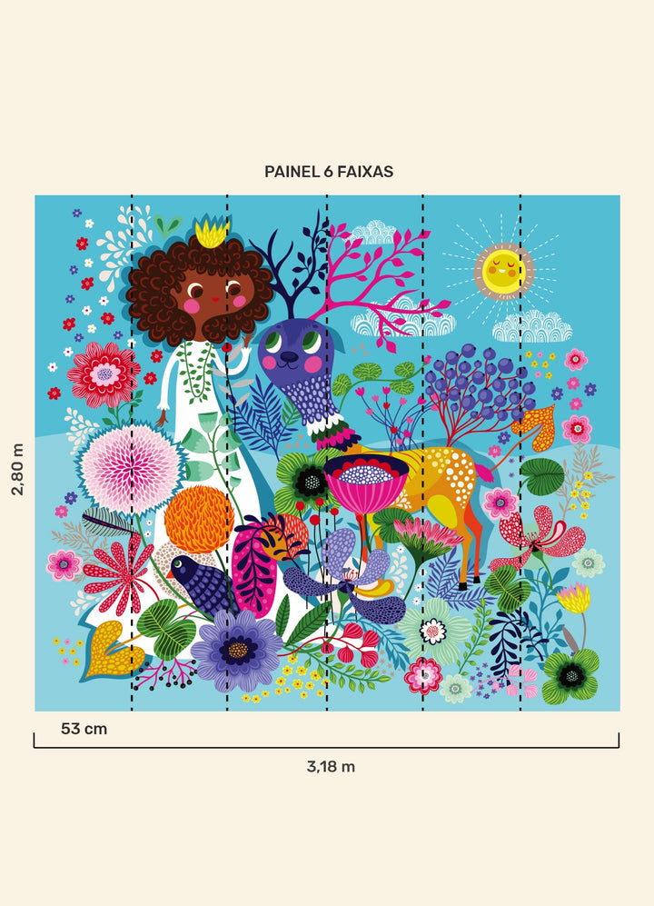 Papel de Parede Infantil Encantada - Painel