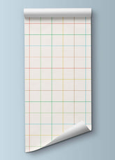 Papel de Parede Infantil - Quadriculado Colorido