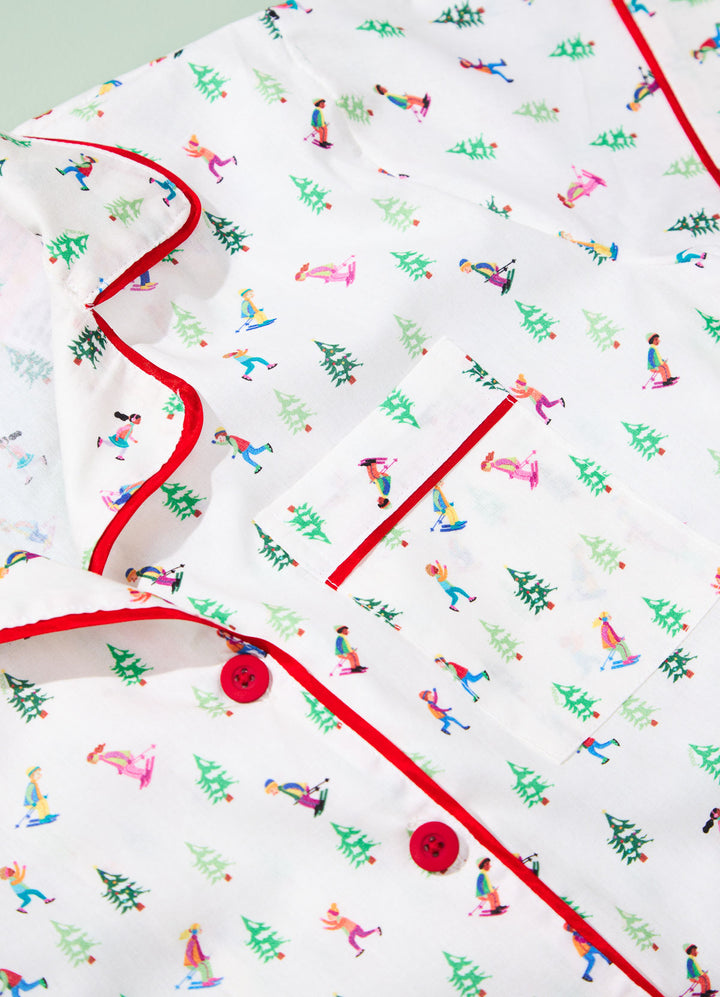 Pijama Americano Adulto Curto - Polo Norte