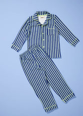 Pijama Americano Infantil Longo - Listrado Cósmico