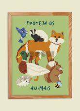 Pôster Infantil - Proteja