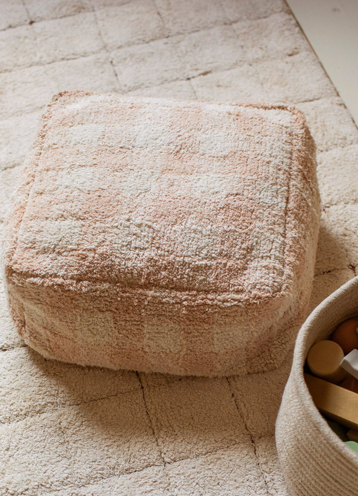Pufe Lorena Canals - Vichy Rosa 40 x 40 x 20 cm