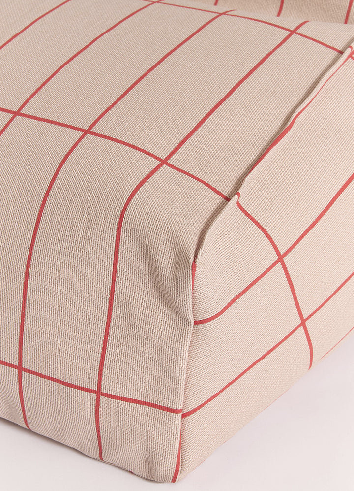 Pufe Nobodinoz Vibes Beanbag - Vermelho e Rosa
