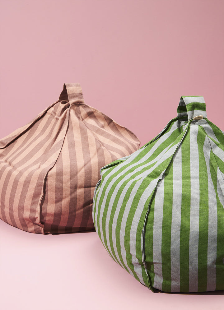 Pufe Nobodinoz Vibes Round - Rosa e Malva