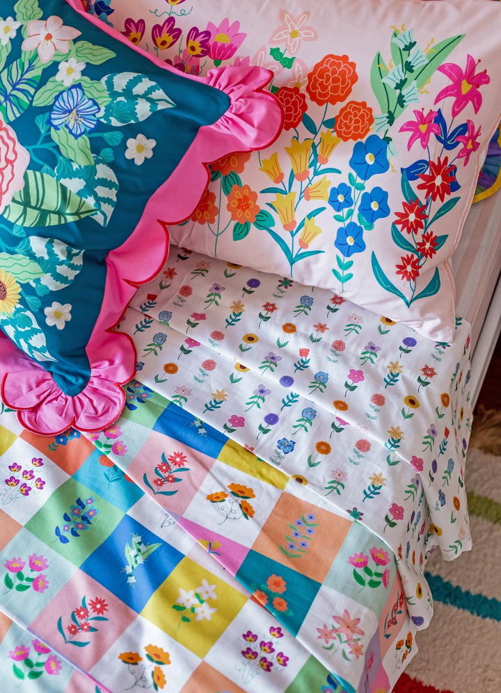 Capa de Edredom Infantil - Colher no Jardim