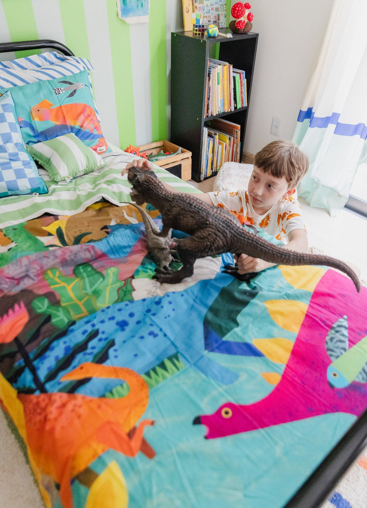 Capa de Edredom Infantil - Dinossauros
