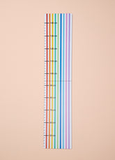 Régua de Crescimento - Listras Coloridas