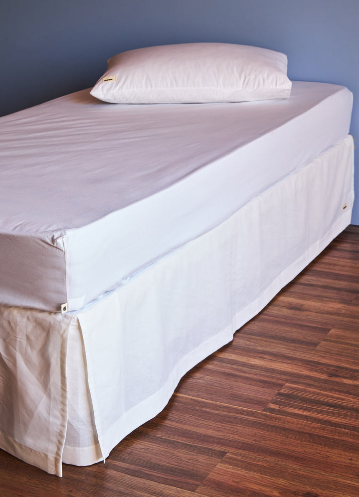 Saia Cama Infantil Linho - Off White
