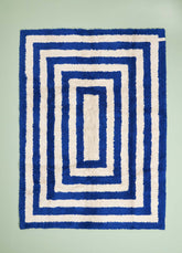 Tapete Lorena Canals + MOOUI - Eclipse Azul 1,10 x 1,50m