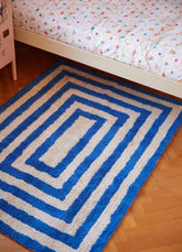 Tapete Lorena Canals + MOOUI - Eclipse Azul 1,10 x 1,50m